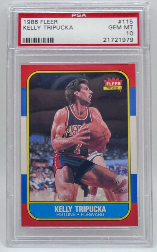 1986 Fleer #115 Kelly Tripucka PSA 10 CENTERED